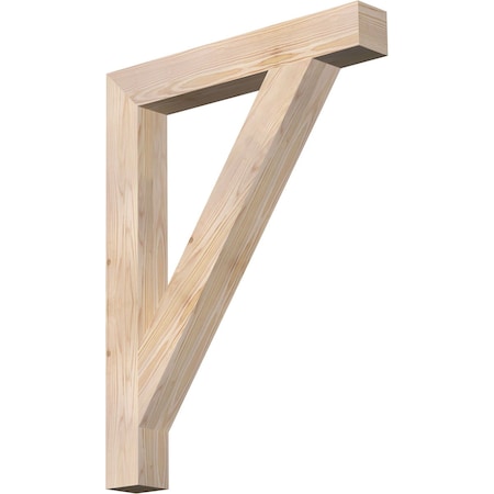 Ekena Millwork Traditional Block Smooth Bracket, Douglas Fir, 3 1/2"W x 26"D x 34"H BKT04X26X34TRA05SDF